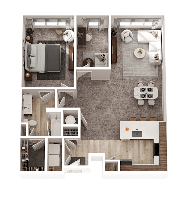 1 bed 1 bath A30 at The District at Deerfield Residences Apartments, Mason, OH