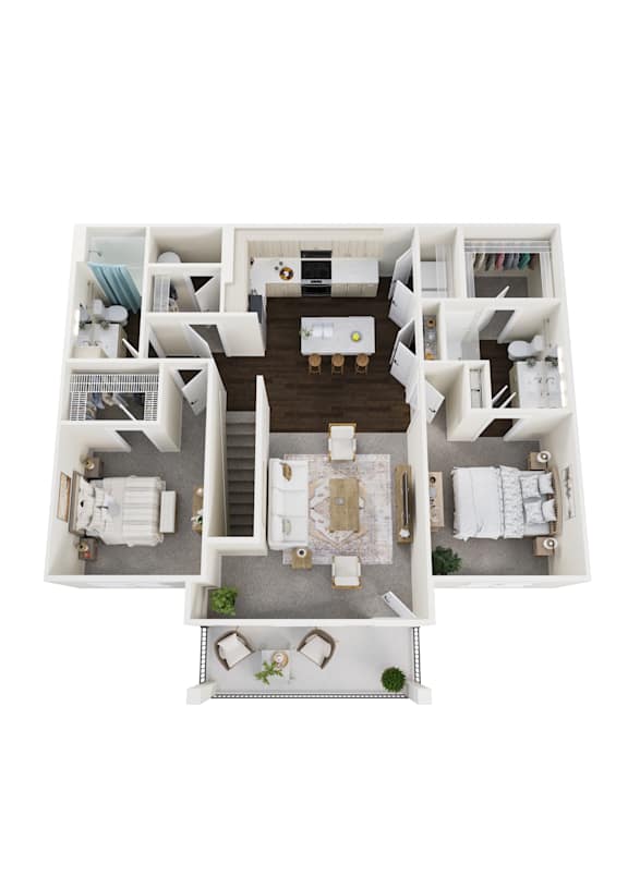 C2 Floor Plan at Pimlico Pointe, Mason Ohio