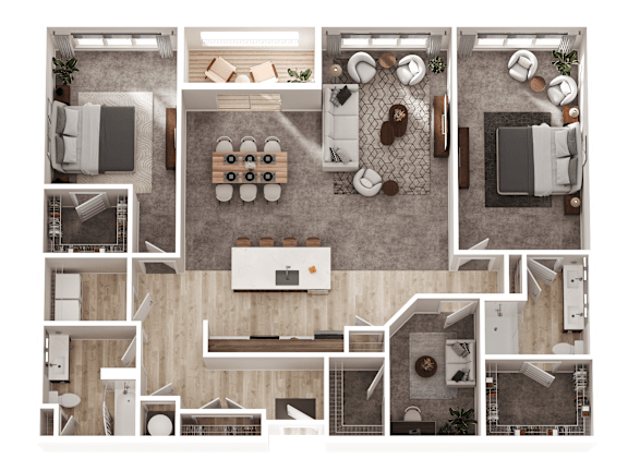 2 bed 2 bath I at The District at Deerfield Residences Apartments, Mason, 45040