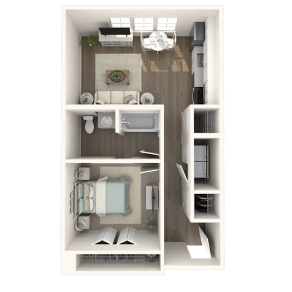 1 bedroom 1 bathroom apartment in Haslett MI | Newton Place Apartments in Haslett