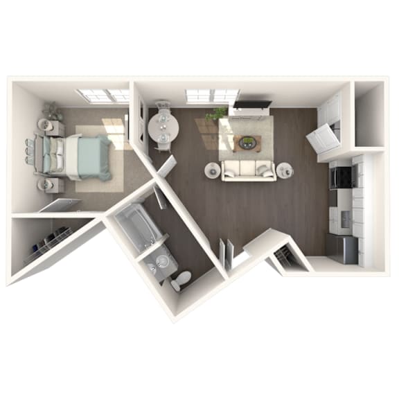 1 bedroom 1 bathroom apartment in Haslett MI | Newton Place Apartments in Haslett