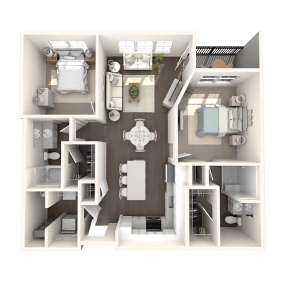 2 bedroom 2 bathroom apartment in Haslett MI | Newton Place Apartments in Haslett MI