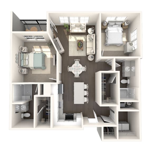 2 bedroom 2 bathroom apartment in Haslett MI | Newton Place Apartments in Haslett MI