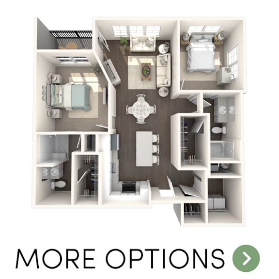 2 bedroom 2 bathroom apartment in Haslett MI | Newton Place Apartments in Haslett MI