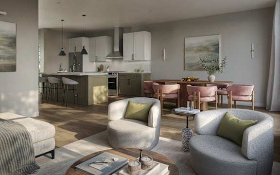 Living room at Okemos Apartments | Okemos Grand Reserve