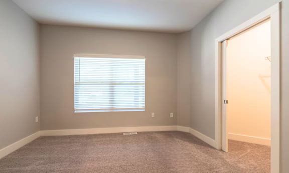 Bedroom at Quarry Apartments and Townhomes in DeWitt Michigan