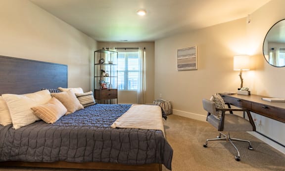 Living room at the Quarry Apartments in DeWitt Michigan
