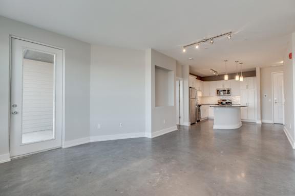 Living Room Vista at the Heights Apartments near Eastwood Towne Center