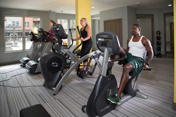 Fitness Studio at the Heights Apartments near Eastwood Towne Center