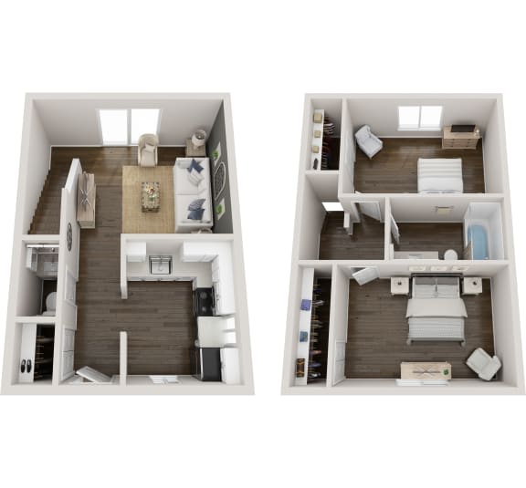 Summit Floor Plan at Residences at Grand Blanc Apartments - Grand Blanc, MI, Grand Blanc Twp
