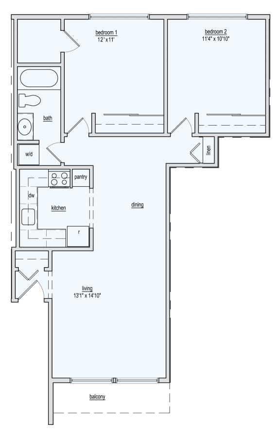 the floor plan of the second floor of the house