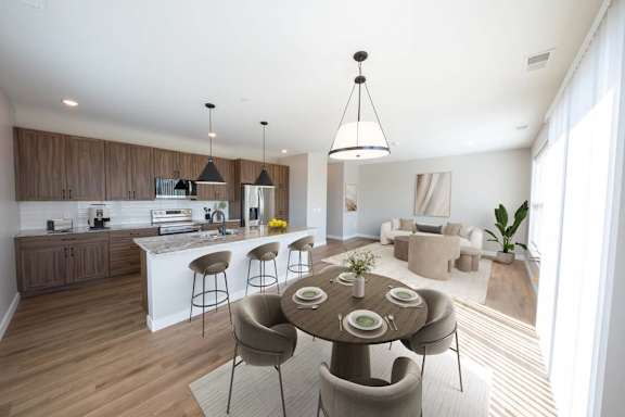 Elegant Dining Space at Townhomes at Preserve, Rogers, MN, 55374
