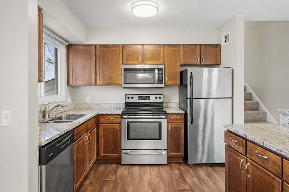 Spacious Kitchen at Beach South at the Lake, Robbinsdale, Minnesota