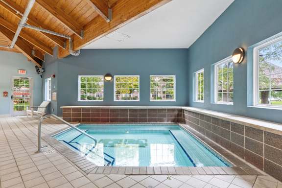 Indoor spa and hot tub at The Preserve at Commerce, Rogers, MN, 55374