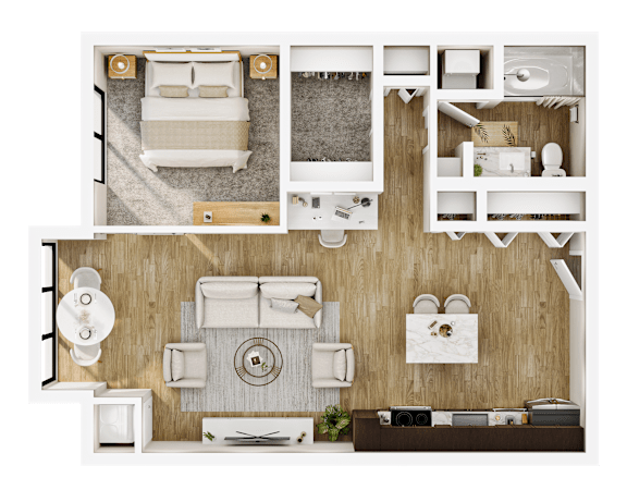 B12 Floor Plan at The Ellory Apartments, Minnesota