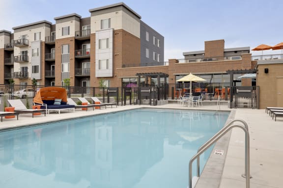 Pool at Galante at Parkside Apartments in Apple Valley, MN 55124