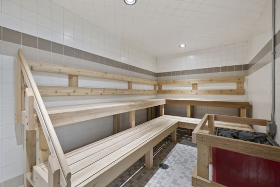 Sauna Room at The Cosmopolitan, St Paul, Minnesota