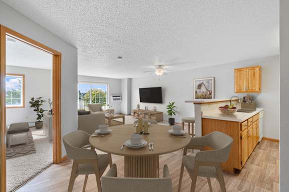 Azalea One Bedroom One Bathroom Floor Plan at The Preserve at Commerce in Rogers, MN 55374