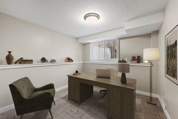Home Office at Beach South at the Lake, Robbinsdale
