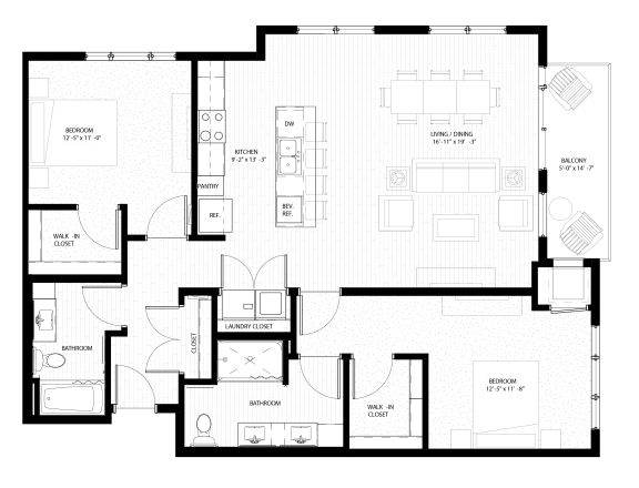 Nuvelo at Parkside Apartments in Apple Valley, MN Floor Plan