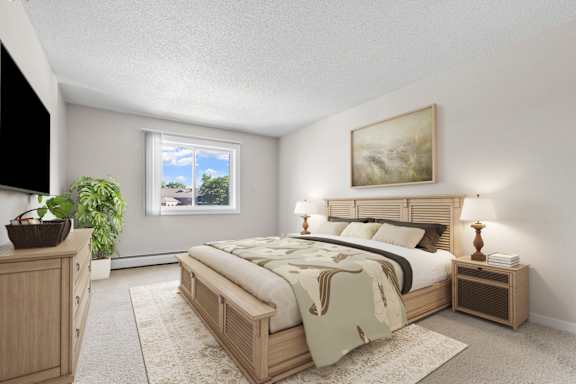 Bedroom in the Mahogany floor plan at Cedars Lakeside, Little Canada 55117