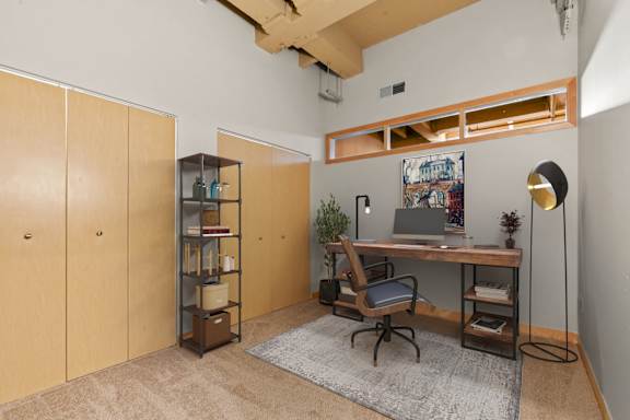 Bedroom or home office. Lowertown Lofts  in St. Paul, MN 3 Bedroom 2.5 Bath Plus Den Apartment  at Lowertown Lofts, Minnesota