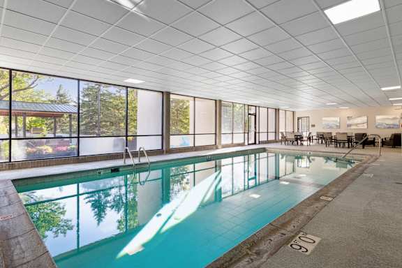 Indoor Pool View at The Edina Towers, Edina, MN, 55435