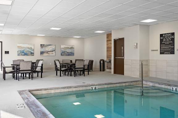 Indoor Pool And Lounge Area at The Edina Towers, Minnesota