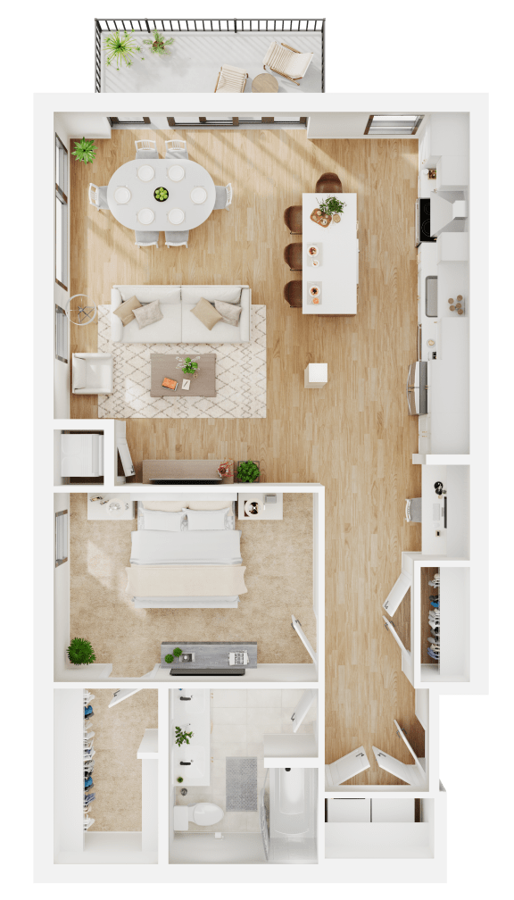 Floor Plan  A6 Floor Plan at Lilia, Minnesota