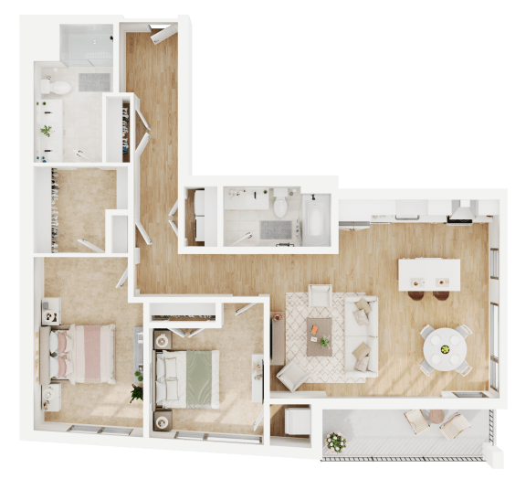 B5 Floor Plan at Lilia, Lilydale, 55118