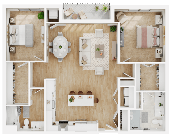 B6 Floor Plan at Lilia, Lilydale