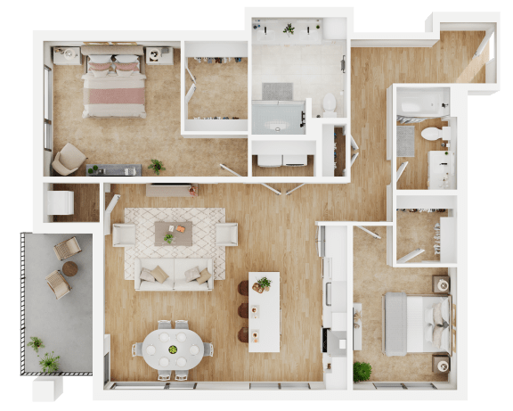 Floor Plan  B7 Floor Plan at Lilia, Minnesota, 55118
