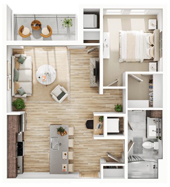 1 bed 1 bath F at The Mera, Minnesota 55426