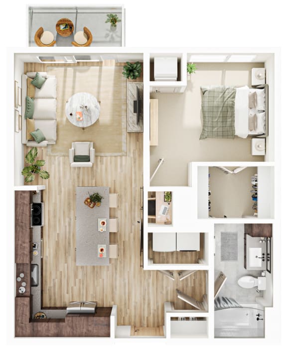 1 bed 1 bath L at The Mera, Minnesota 55426