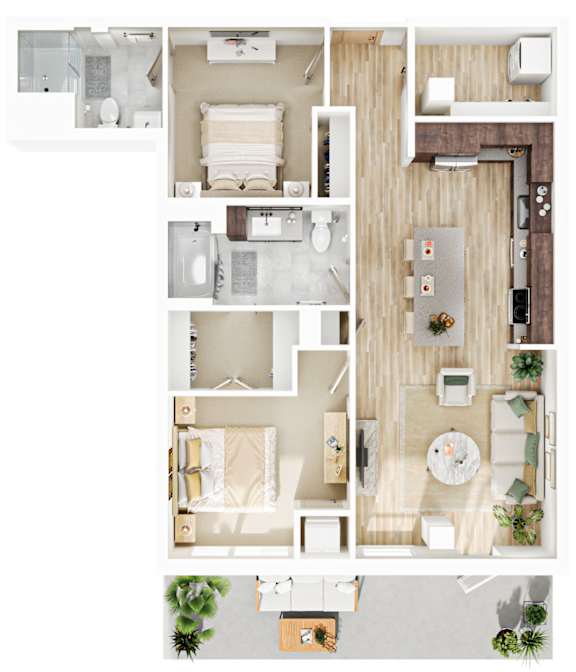2 bed 2 bath at The Mera, St Louis Park, MN