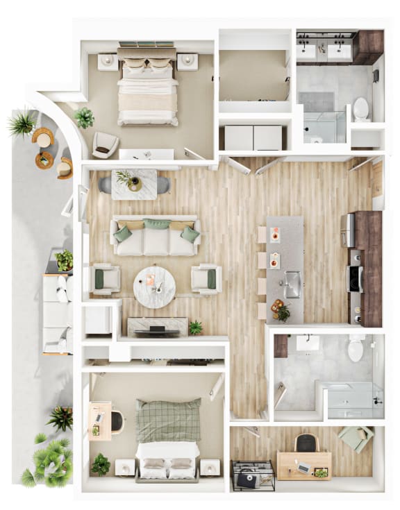 2 bed 2 bath I at The Mera, St Louis Park