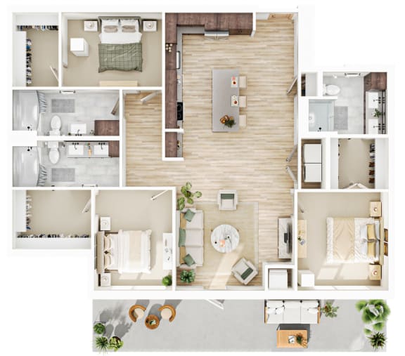 3 bed 2 bath at The Mera, Minnesota