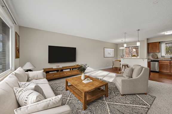 Elegant Living Room at Beach South at the Lake, Robbinsdale, 55422