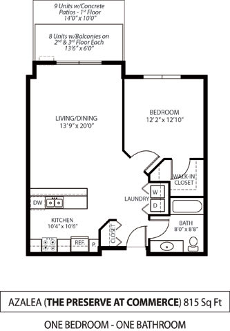 The Preserve at Commerce Apartments in Rogers, MN 1 Bedroom 1 Bath