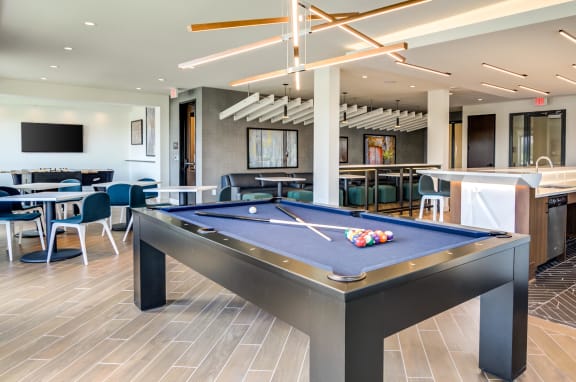 Central Park West community and game room at Central Park West, St. Louis Park, 55416