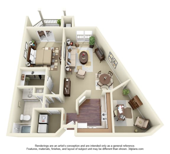 Floor Plan  1D Floor Plan at Cityscape, St Louis Park, 55416