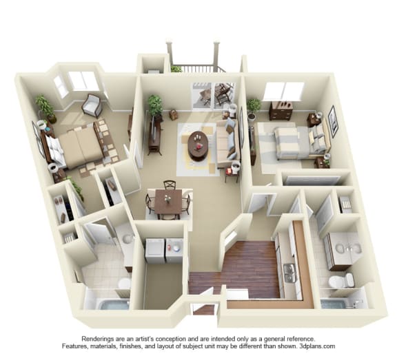 Floor Plan  2B Floor Plan at Cityscape, St Louis Park, MN