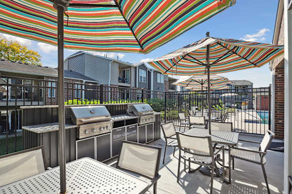 Picnic and Grilling Area at Eden Commons, Eden Prairie, Minnesota