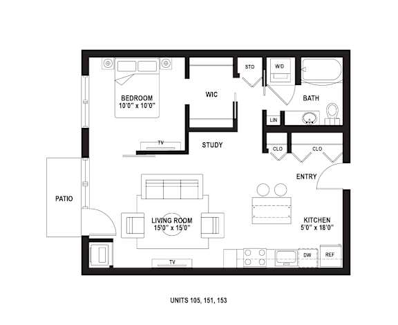 B12 Floor Plan at The Ellory Apartments, Minnesota