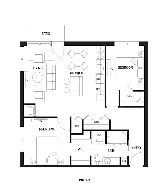 C5 Floor Plan at The Ellory Apartments, Minneapolis, MN