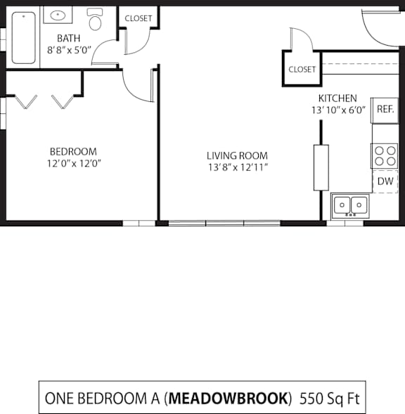 1 bed 1 bath E at Era on Excelsior, Minnesota