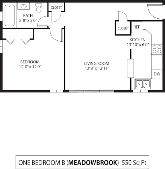 1 bed 1 bath D at Era on Excelsior, Minnesota, 55426