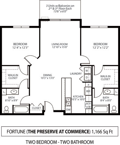 The Preserve at Commerce Apartments in Rogers, MN 2 Bedroom 2 Bath