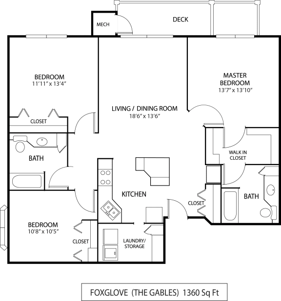 Foxglove Floor Plan at The Gables at Park Pointe, Minnesota, 55426
