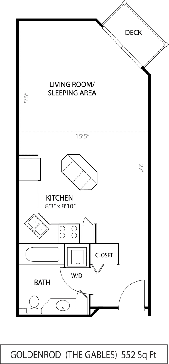 Goldenrod Floor Plan Goldenrod Floor Plan at The Gables at Park Pointe, St. Louis Park, MN, 55426